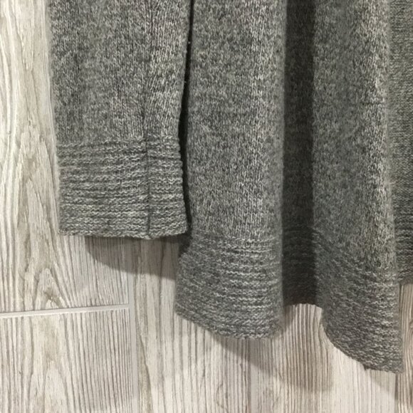 Anthropologie Meguro River Wool Knit Open Front Pleated Puff Shoulder Cardigan M - Picture 5 of 12